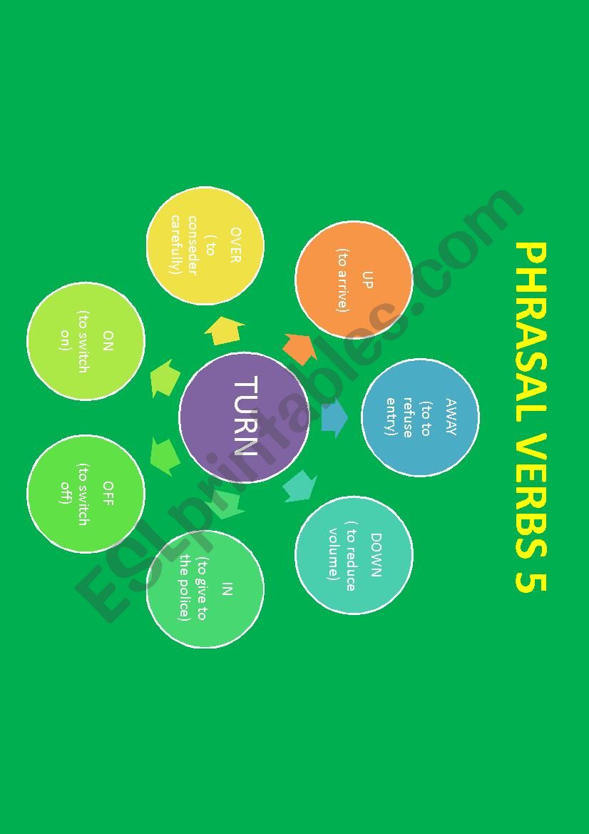 Phrasal verbs 5 worksheet