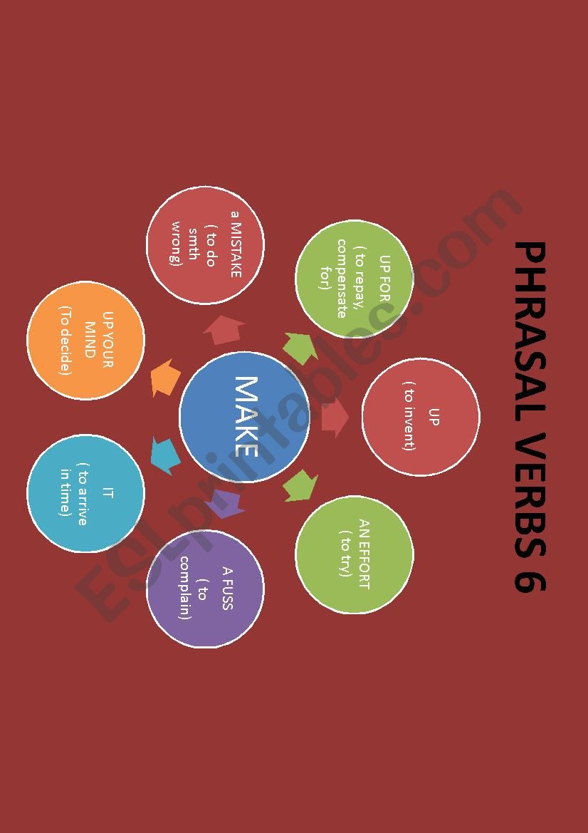 Phrasal verbs 6 worksheet