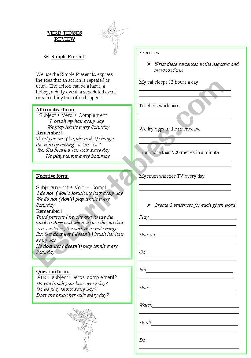 Simple Present and Simple Past review