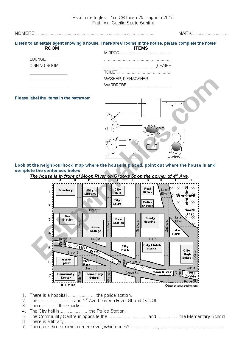 test on house and neighbourhood