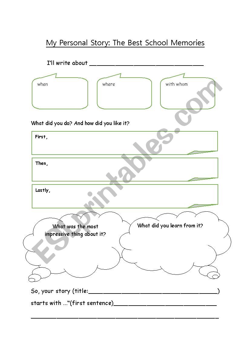 narrative writing worksheet