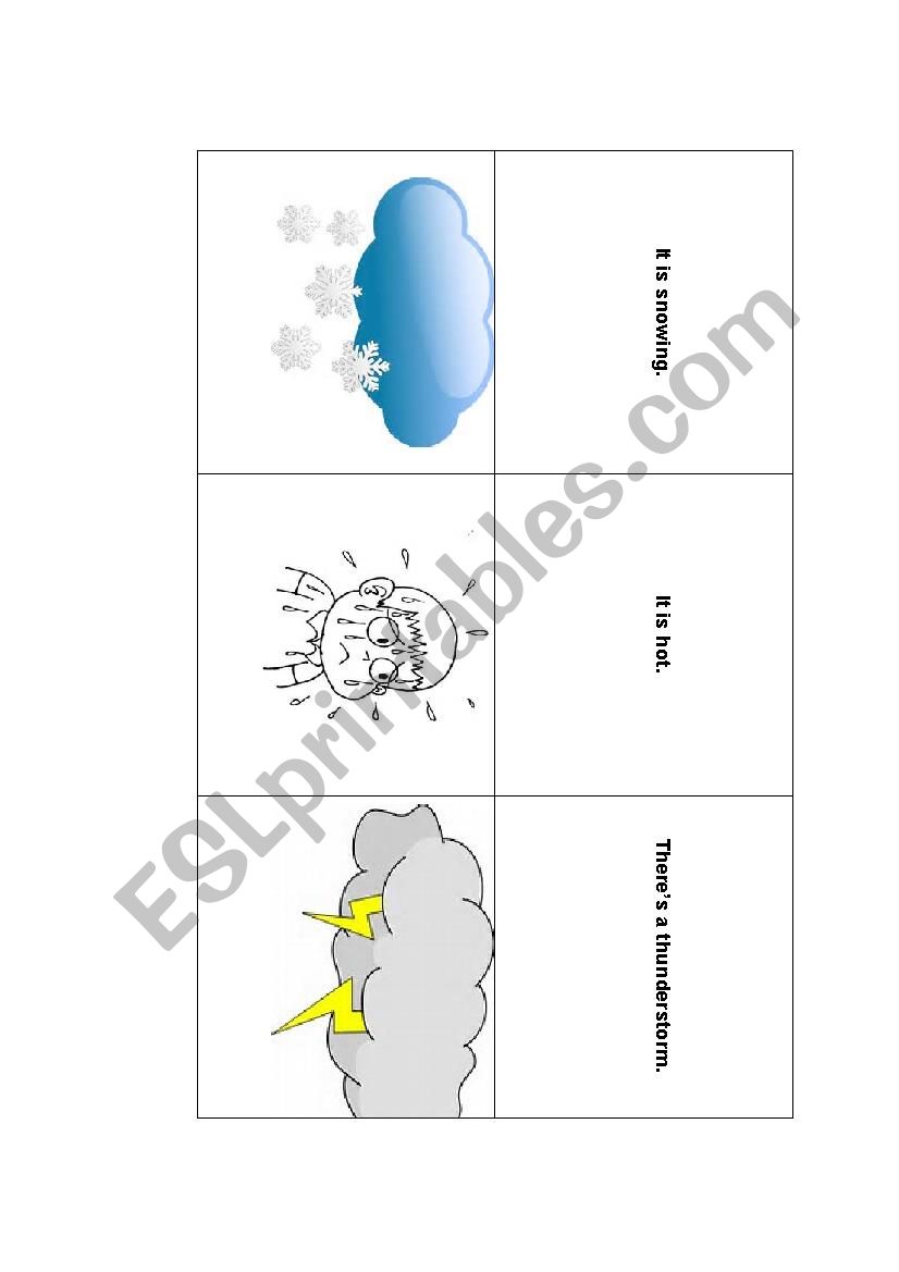 Weather Concentration worksheet