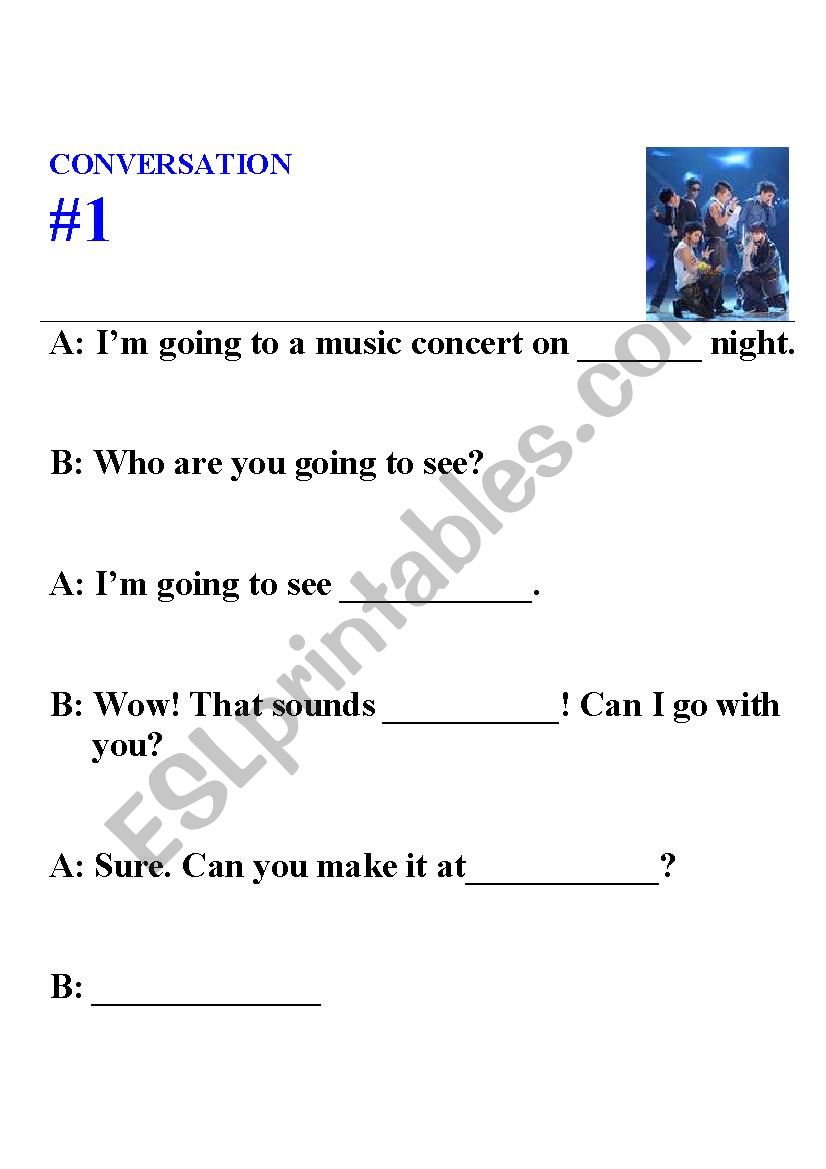 conversation gap  worksheet