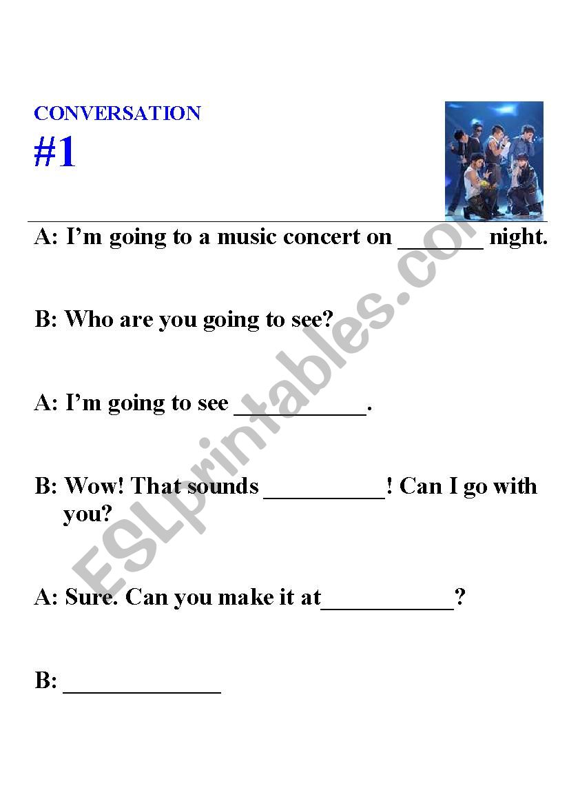 conversation gap  worksheet