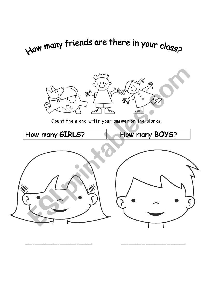 How many friends are there in your class?