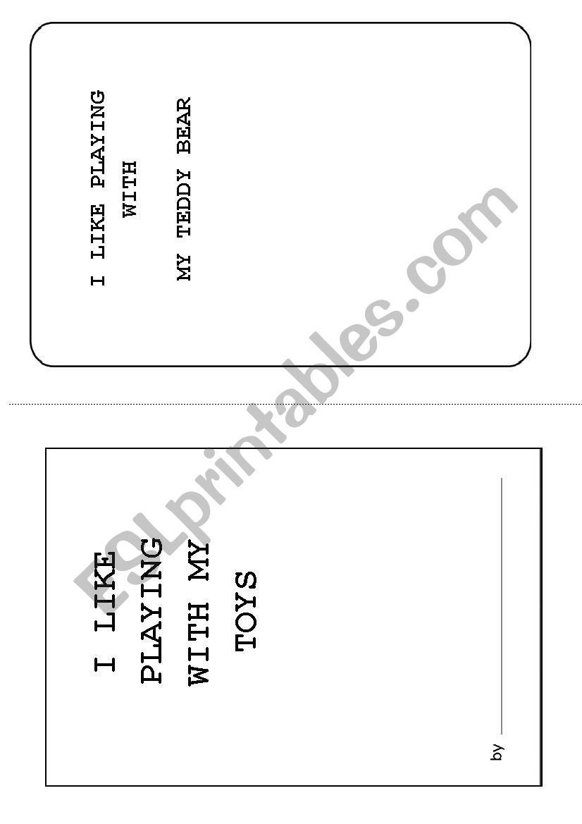 emergent reader toys worksheet