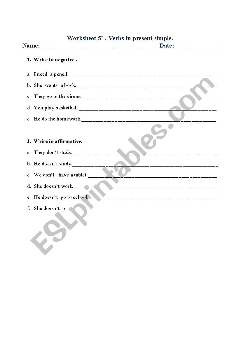 grammar present simple worksheet