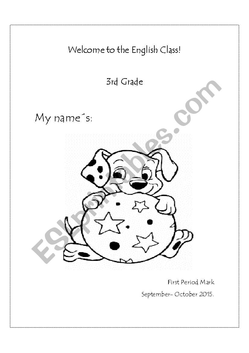 3rd Grade Cover worksheet