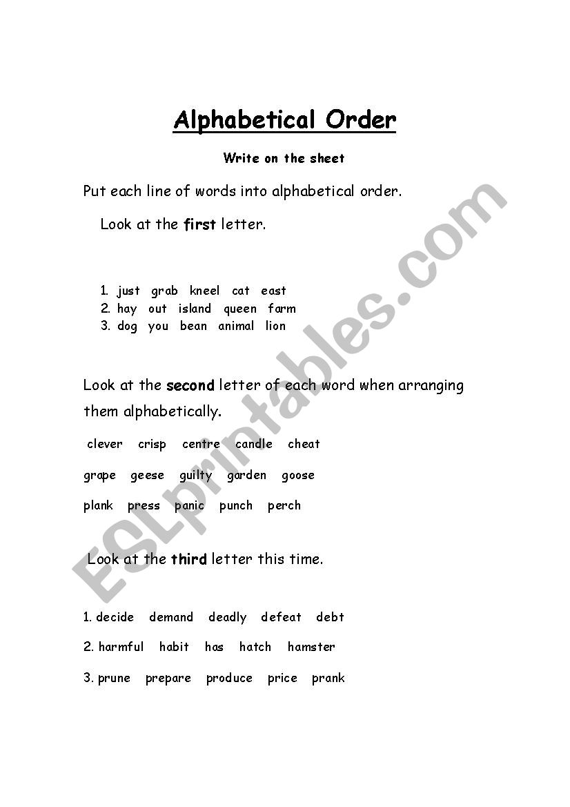 noms worksheet