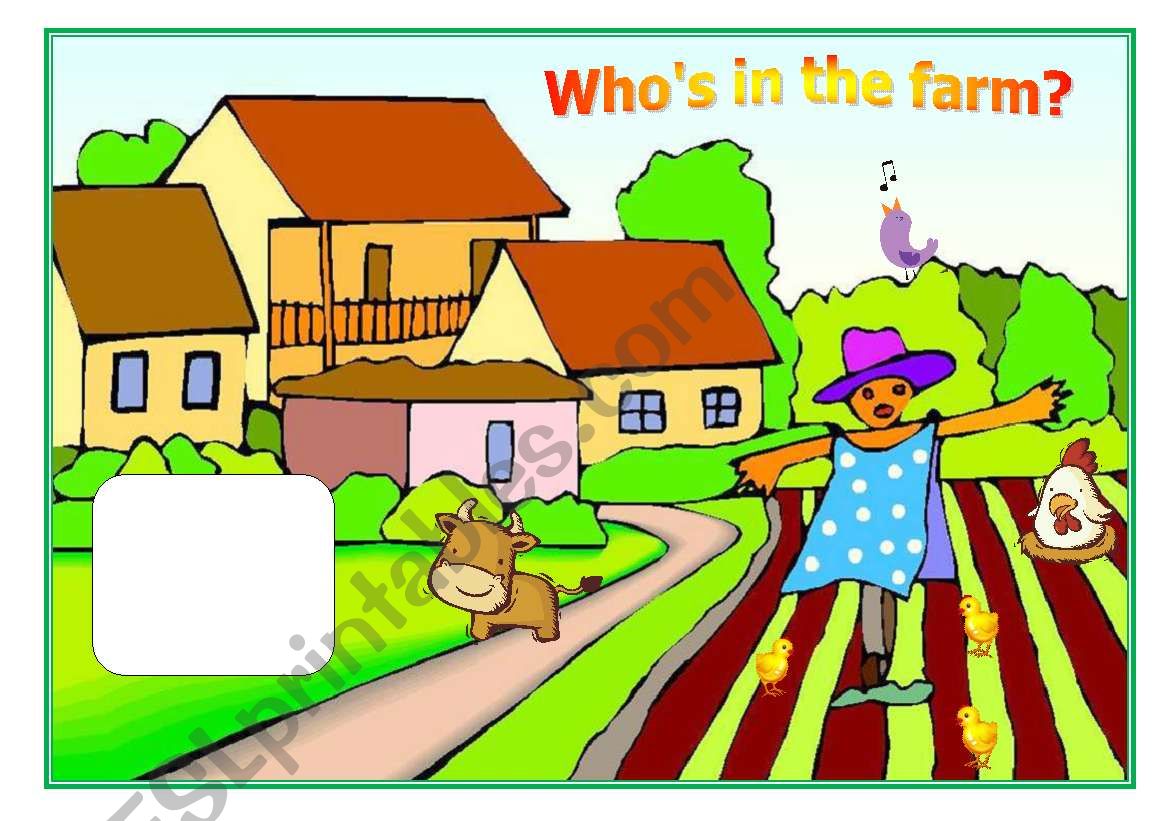 Whos in the farm? - practising farm animals with kids (part 1 / 4)