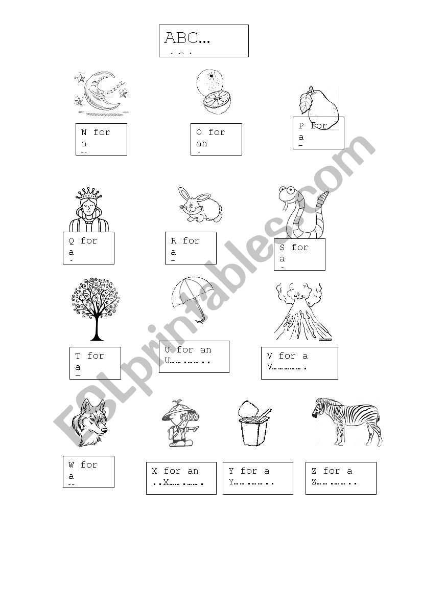 ABC worksheet (2) worksheet