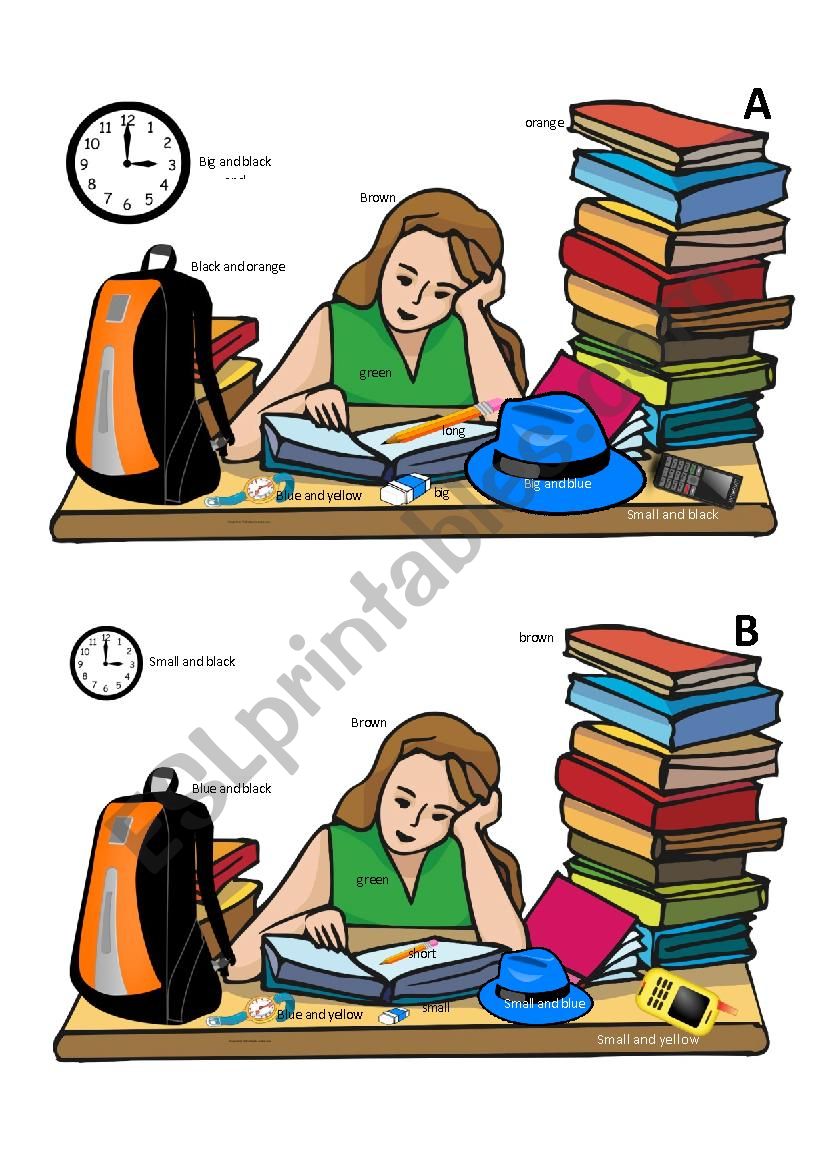 adjective speaking spot differences 