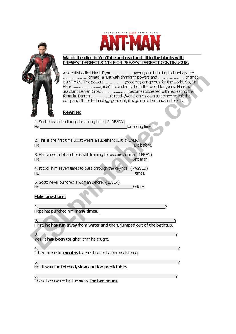 ANTMAN trailer worksheet