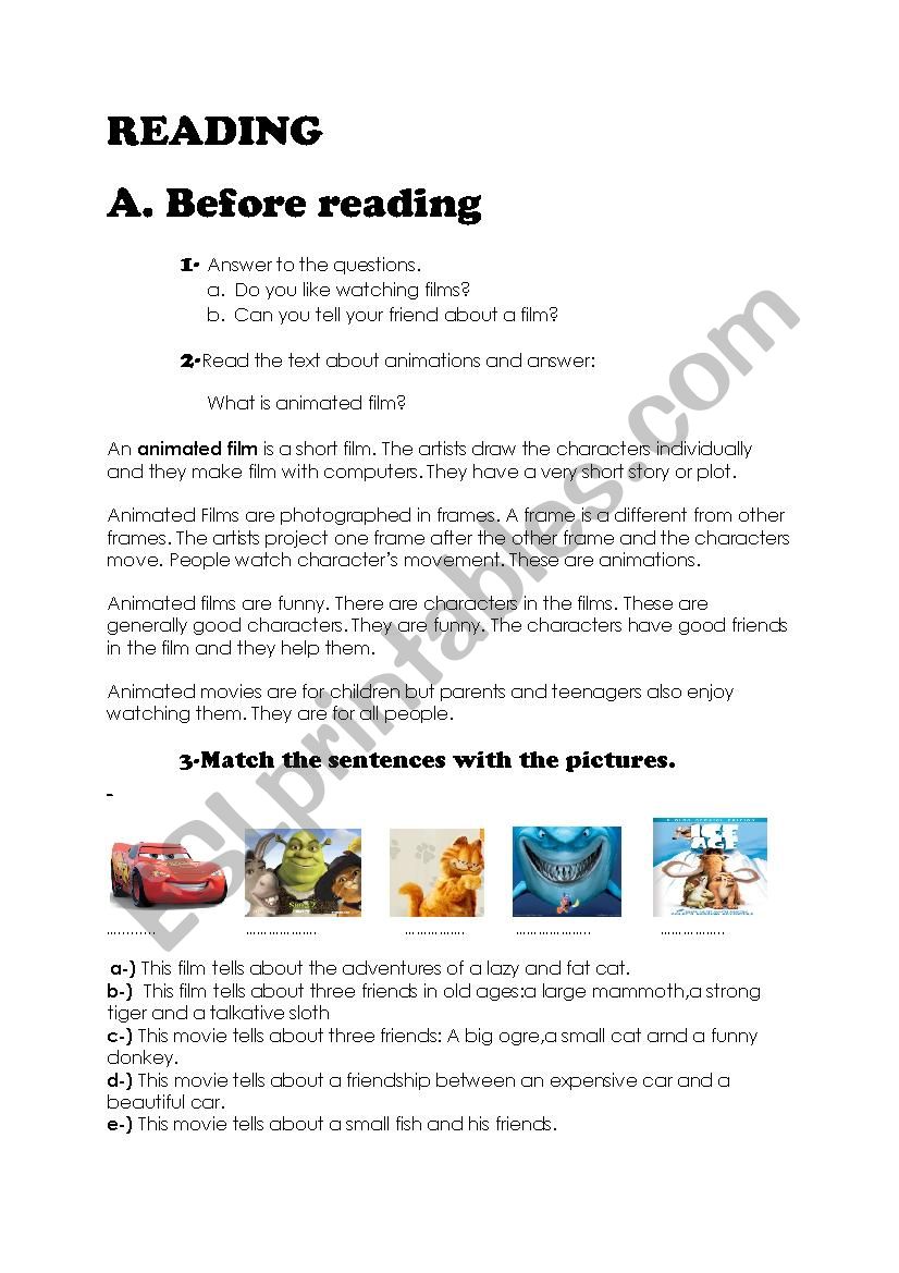 comparatives worksheet