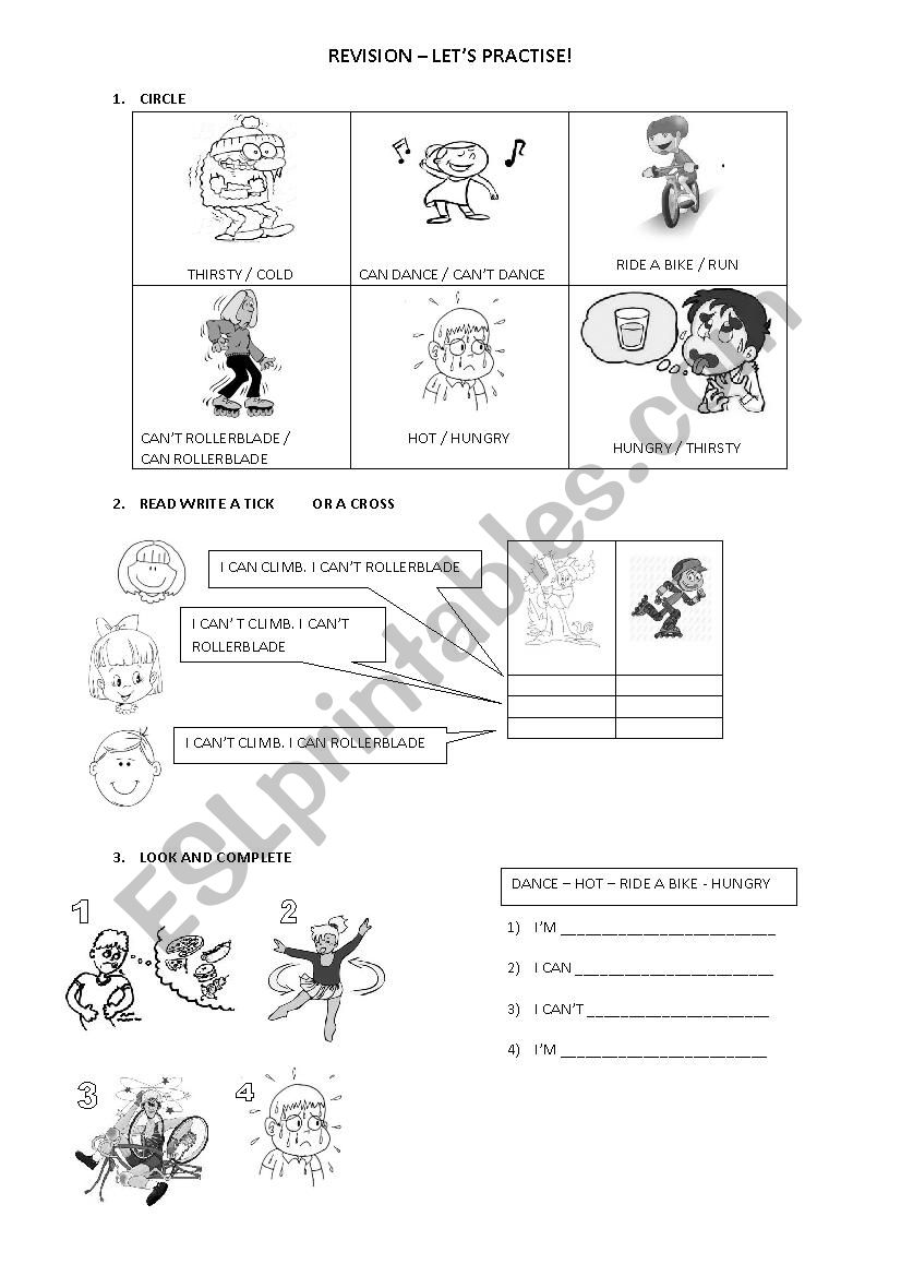 Abilities worksheet