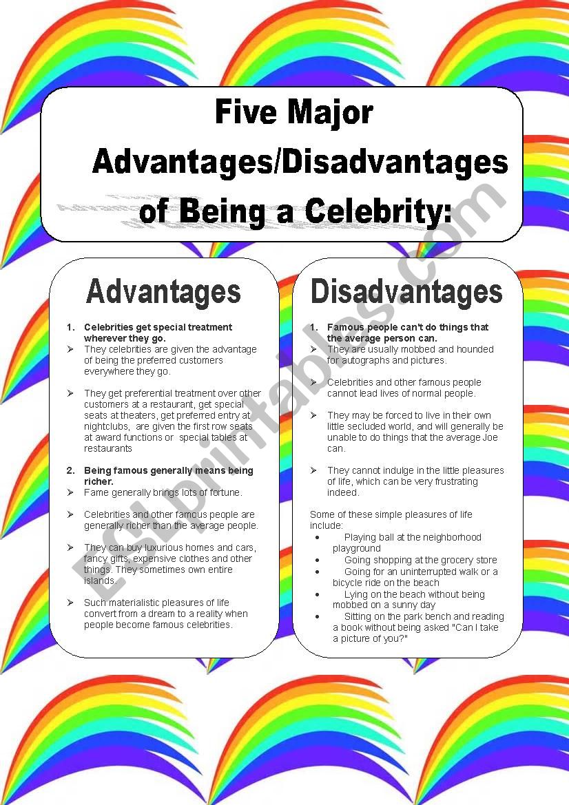 being celebrity essay