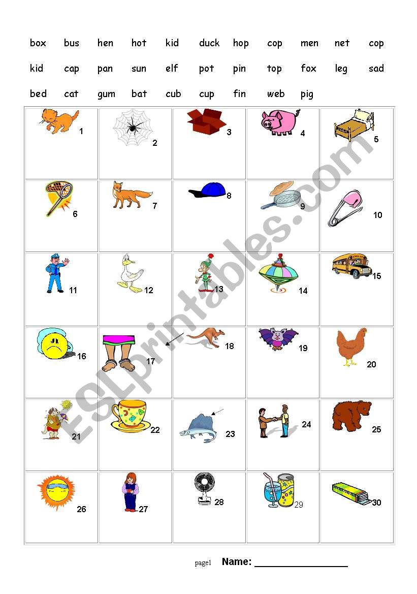 phonic quiz worksheet