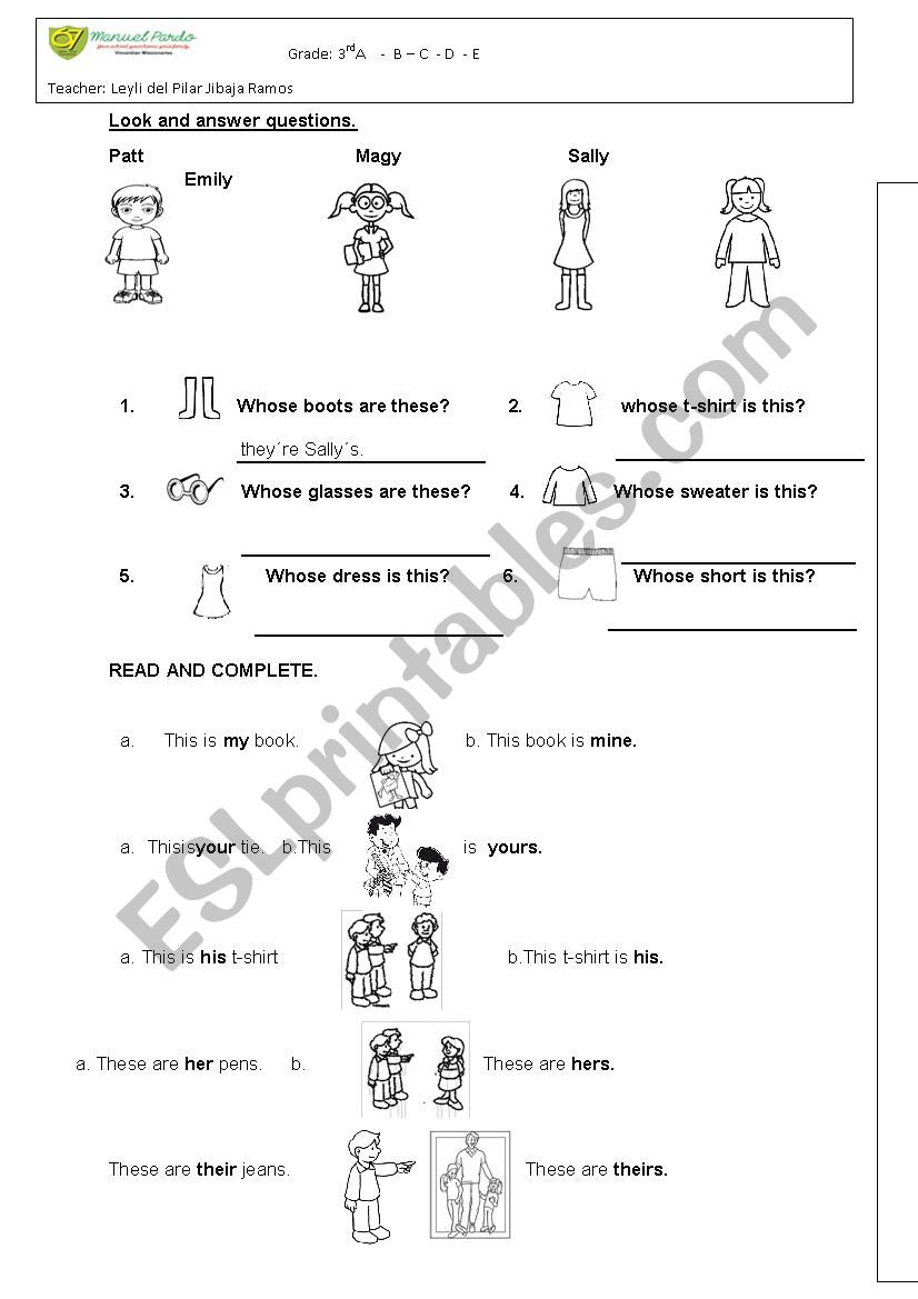 food vocabulary worksheet