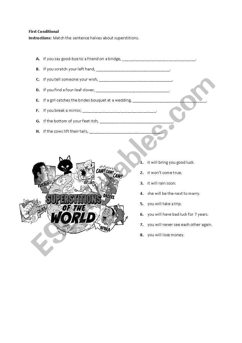 First Conditional worksheet