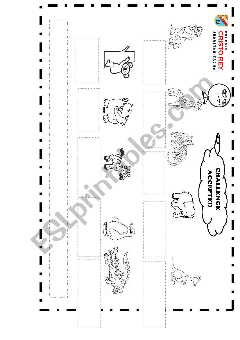 Wild animals worksheet