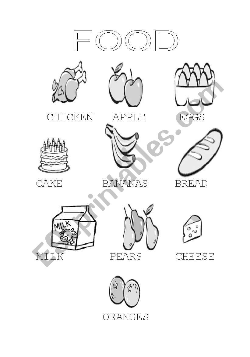 Food worksheet