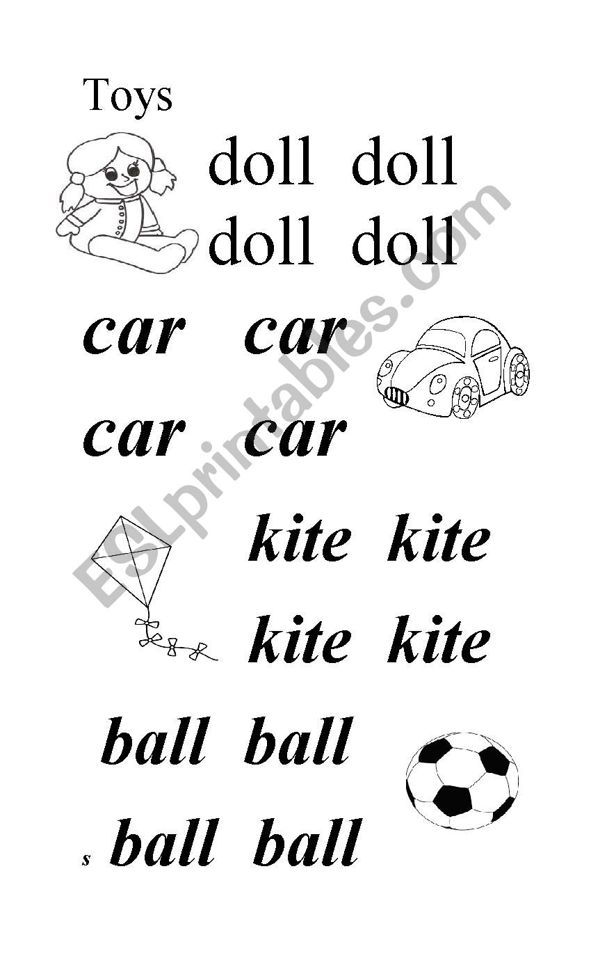 Toys  worksheet