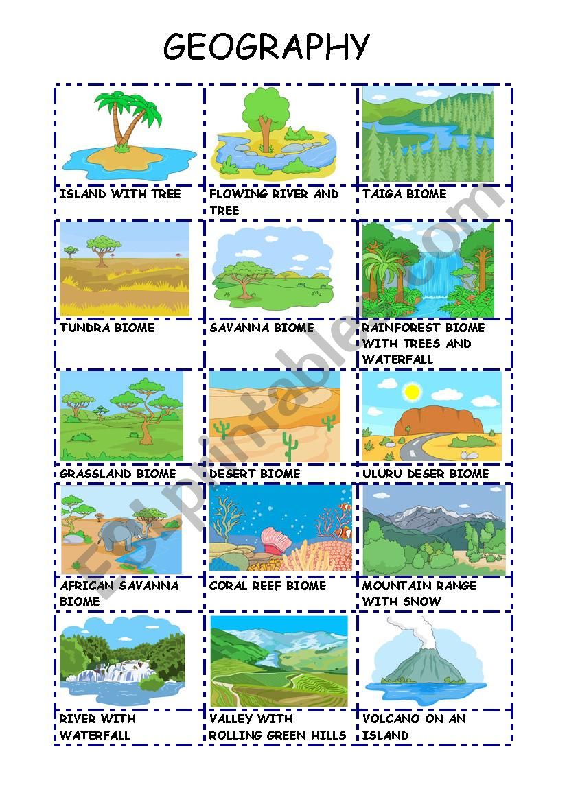 geography worksheet printable