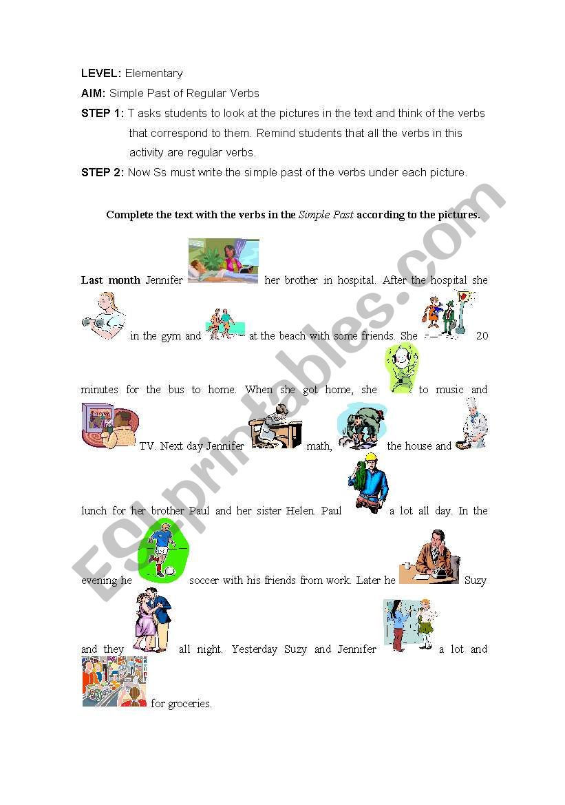 simple past worksheet