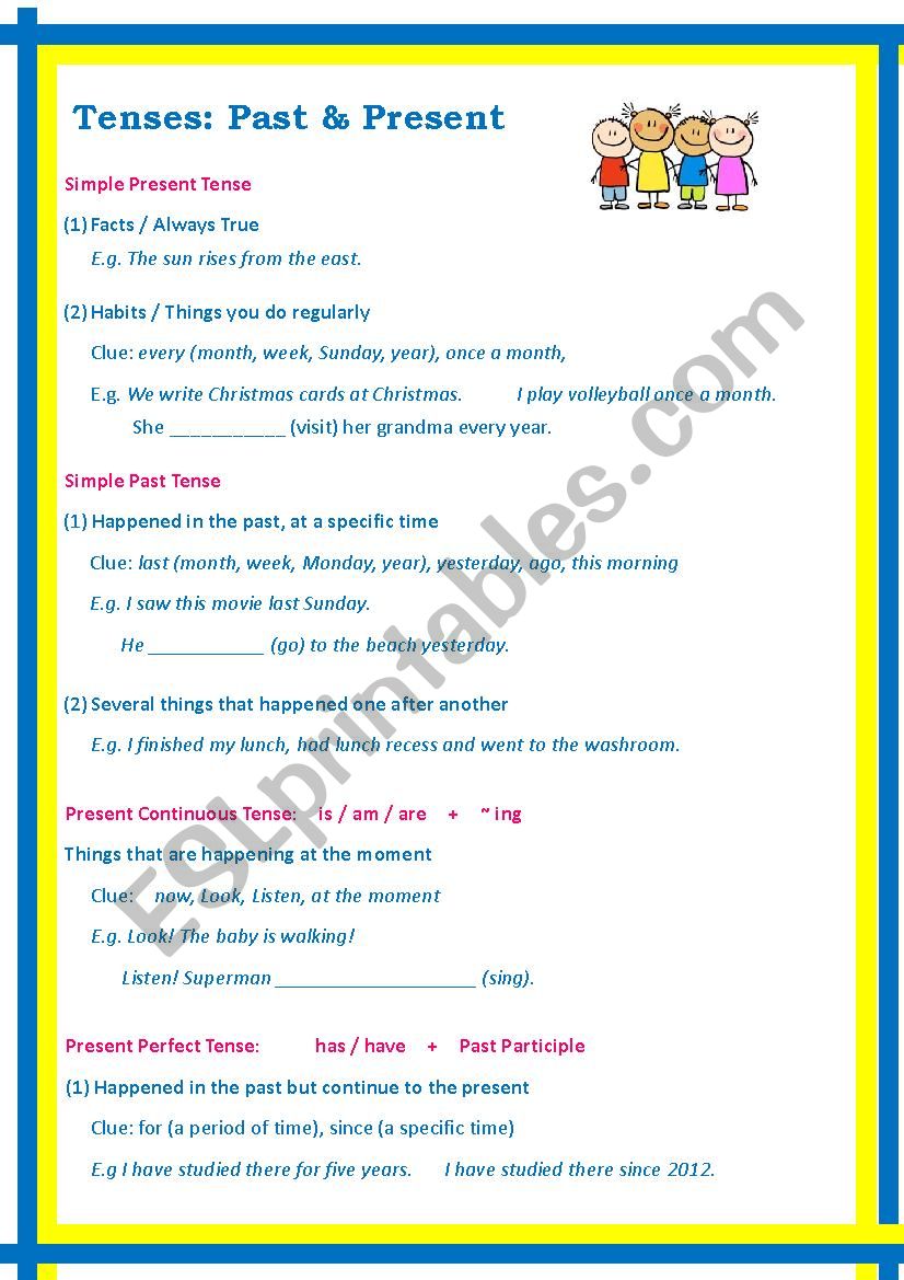 tense-past-present-esl-worksheet-by-kenchan