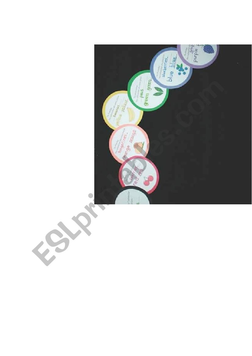 Colours worksheet