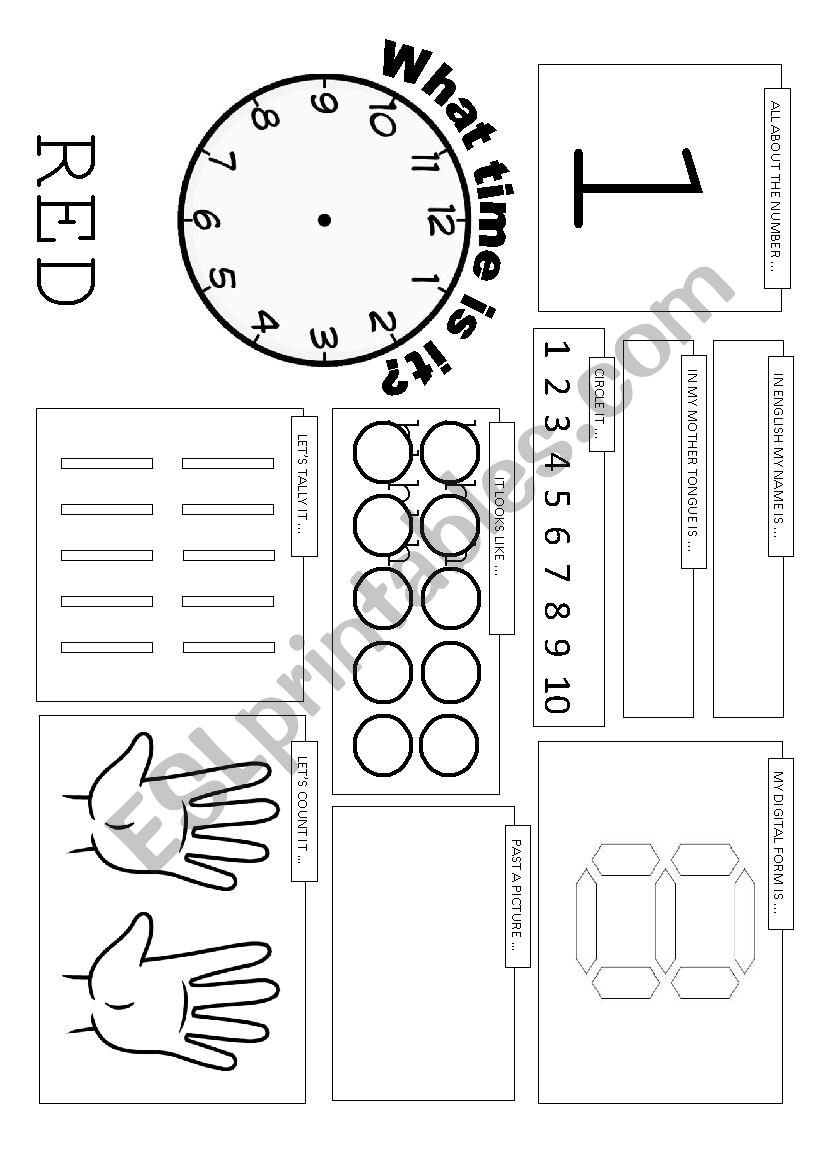 My Counting Book worksheet