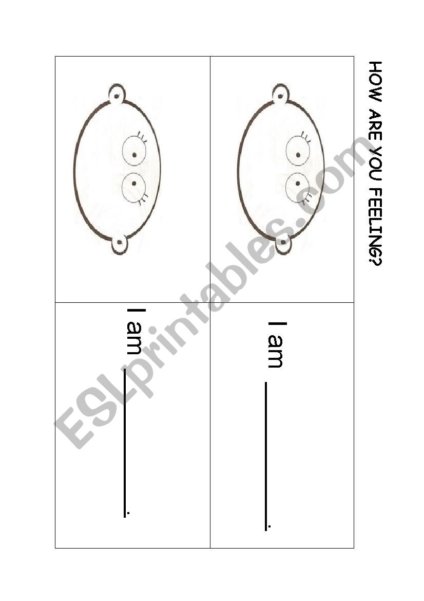 A feeling book worksheet