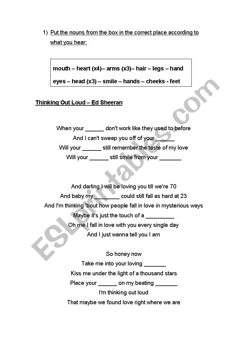 Listening Comprehension worksheet