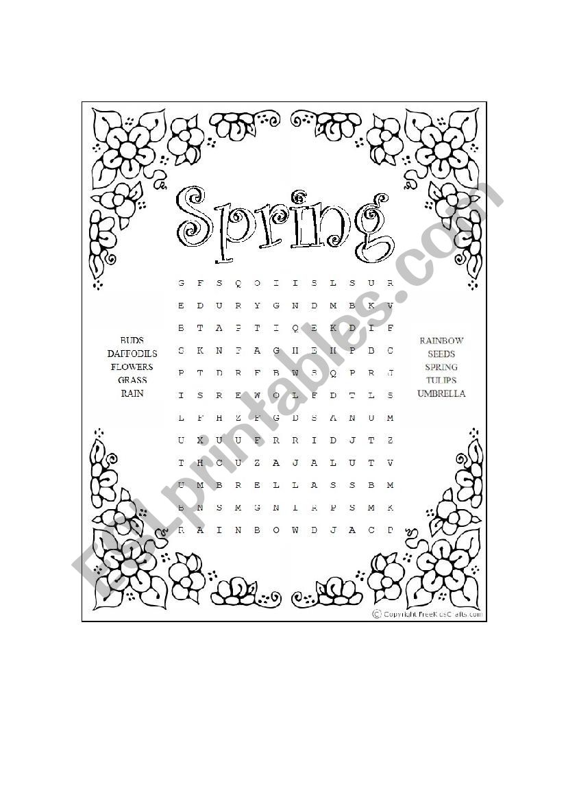 Spring is coming! worksheet