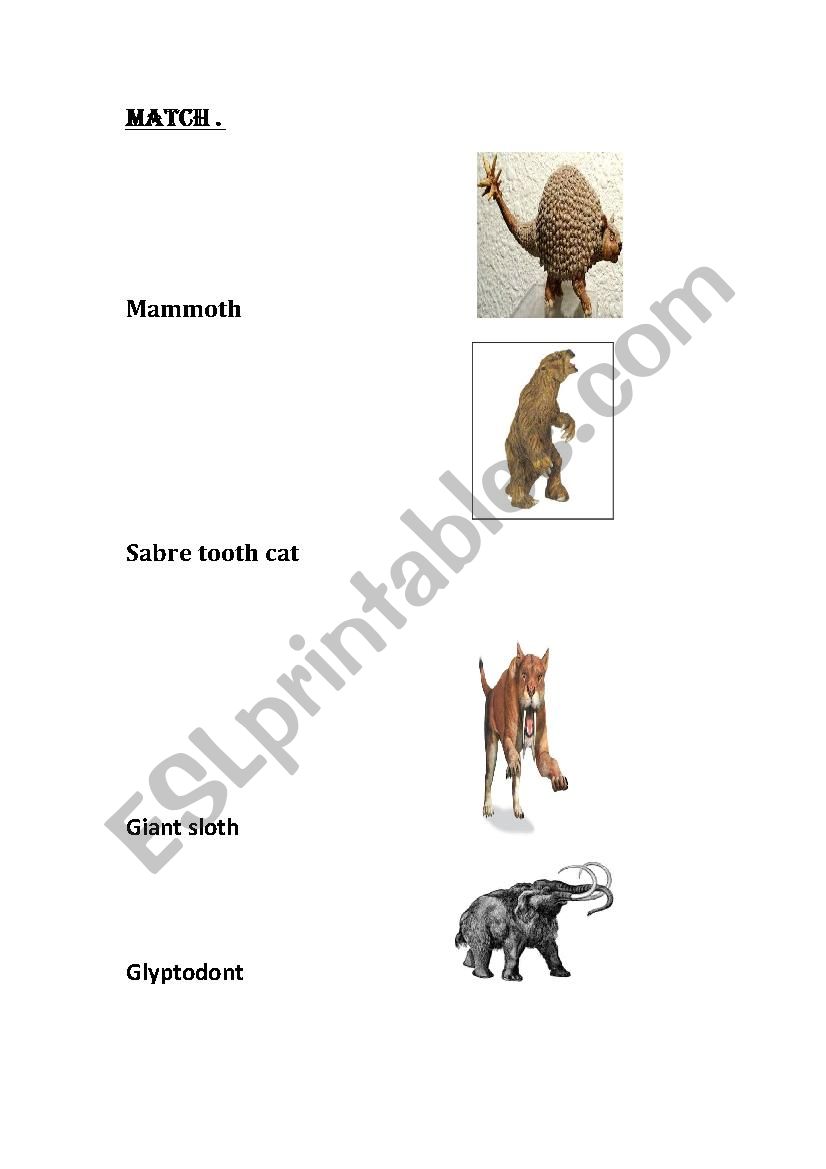 ice age giant worksheet