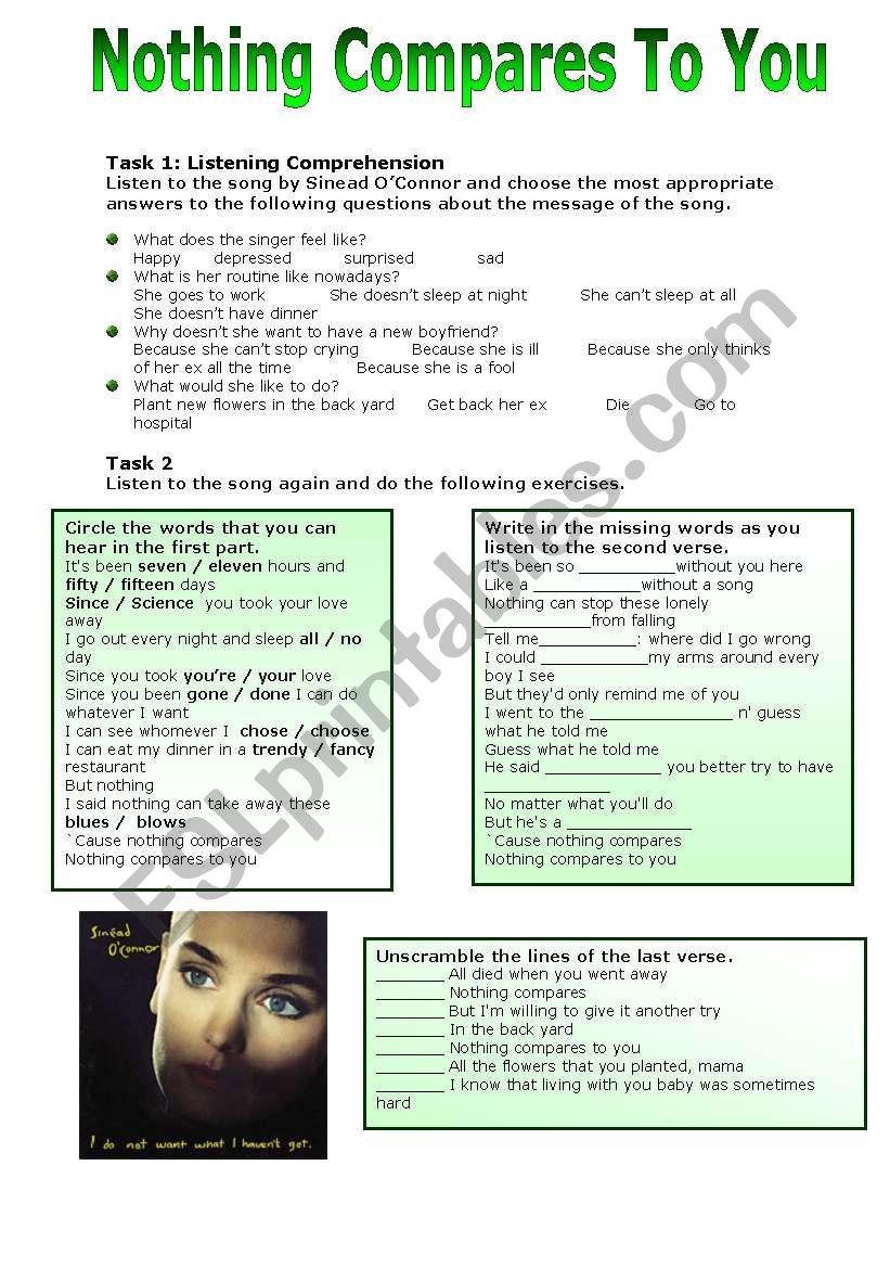 Nothing Compares to You by S. OÂ´Connor