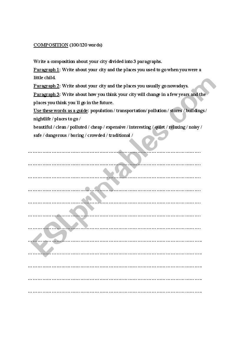 Composition worksheet