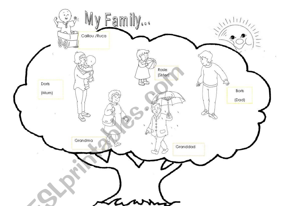 Rucas/ Caillous Family worksheet