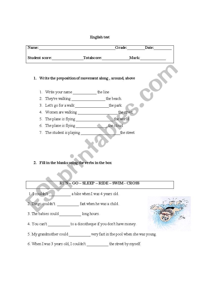 test connector worksheet