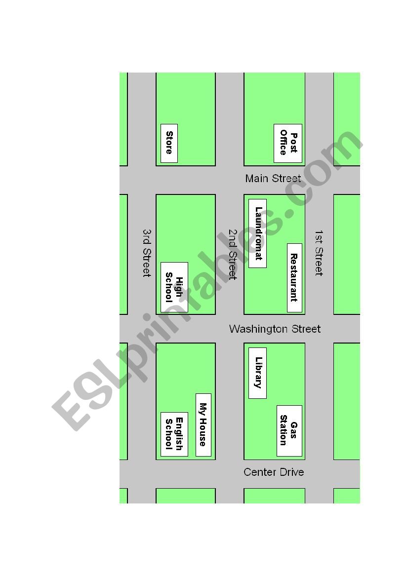 Map Questions worksheet