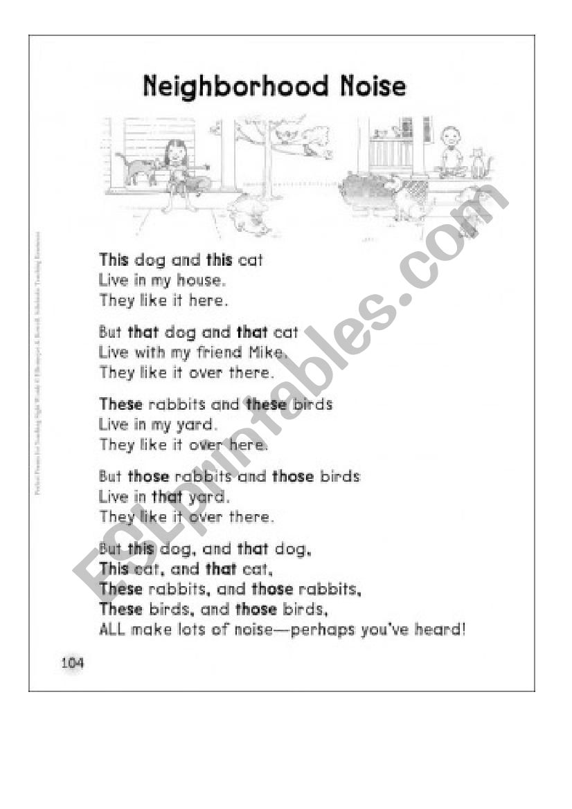 this_these, that_those worksheet