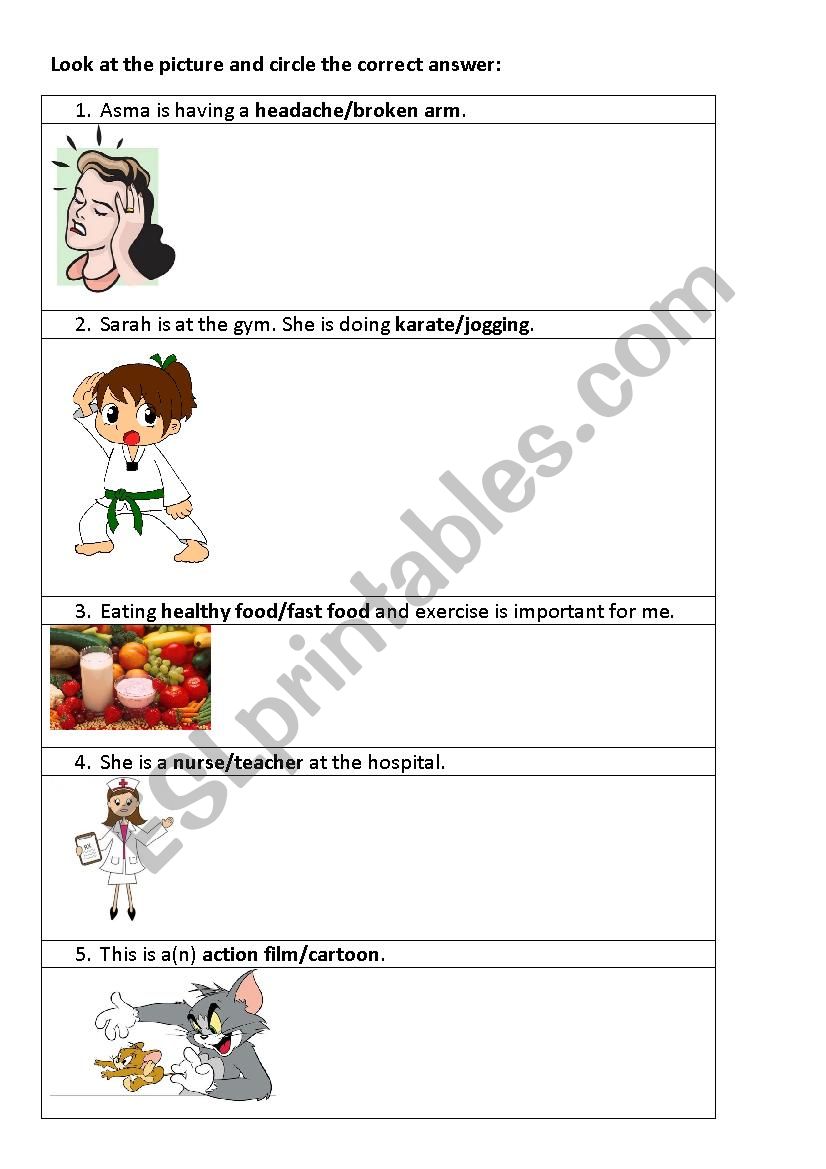 Vocabulary Worksheet worksheet