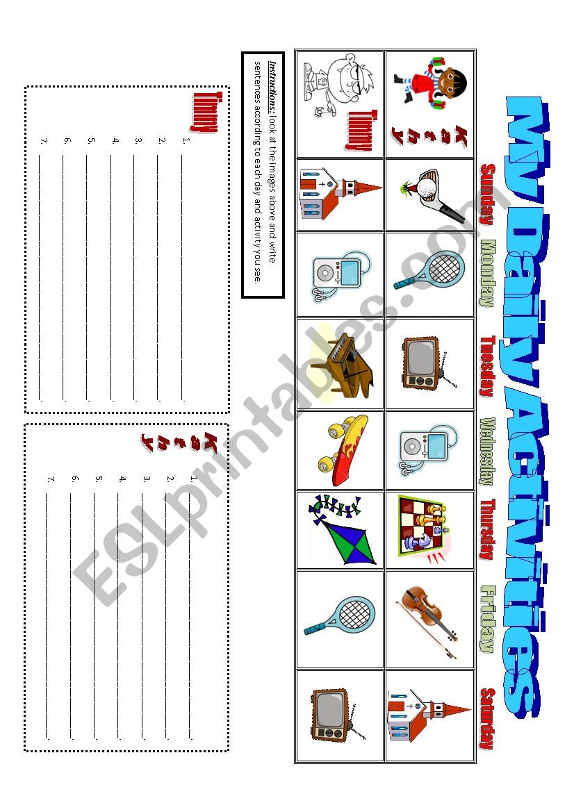 Daily Activities 2 worksheet