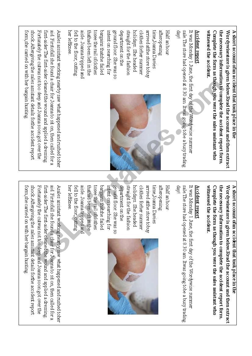 Form Filling worksheet