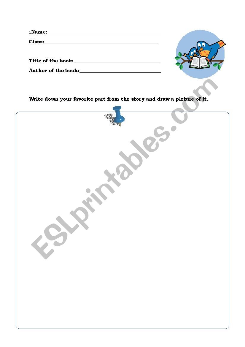 Reading is Fun!  worksheet