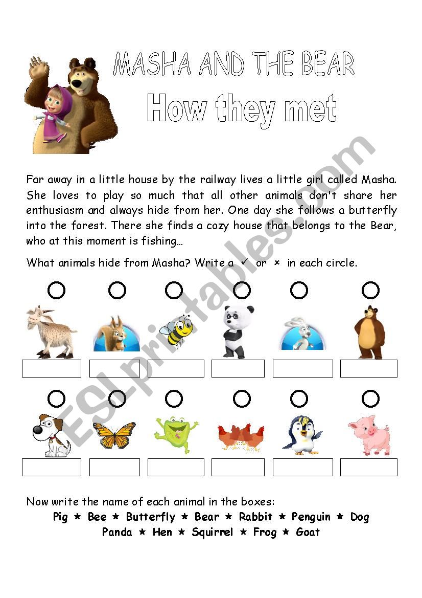 Masha and the bear- Episode 1 - How they met