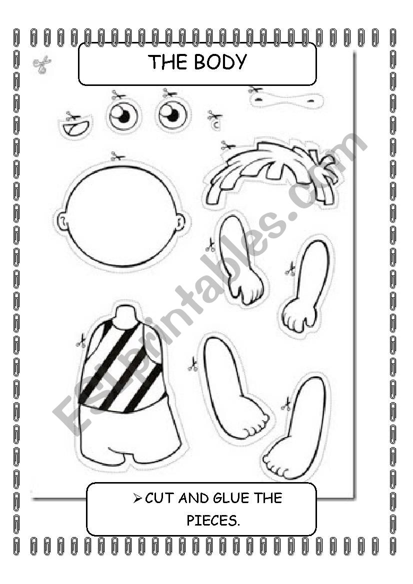 BODY PARTS worksheet