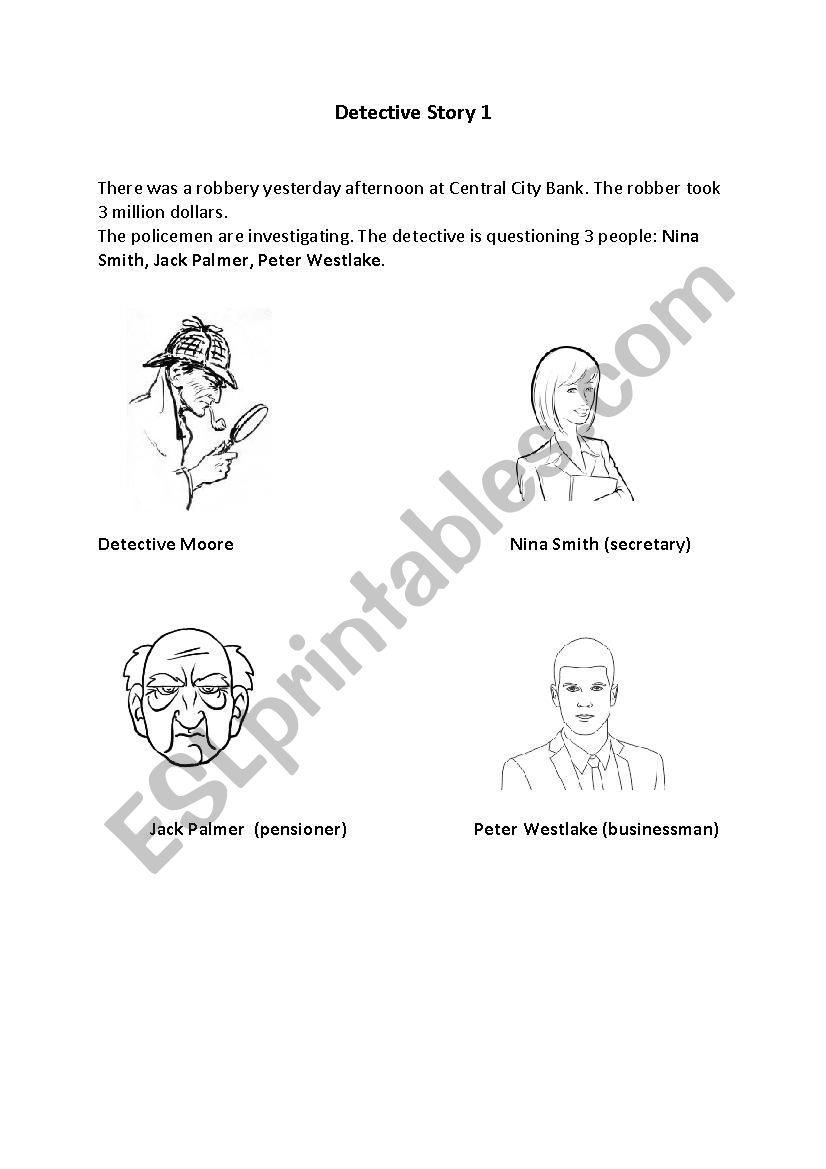 detective story 1 worksheet