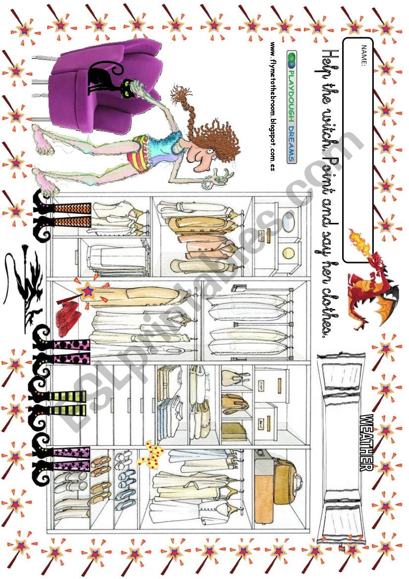 Witchs Wardrobe 1 worksheet