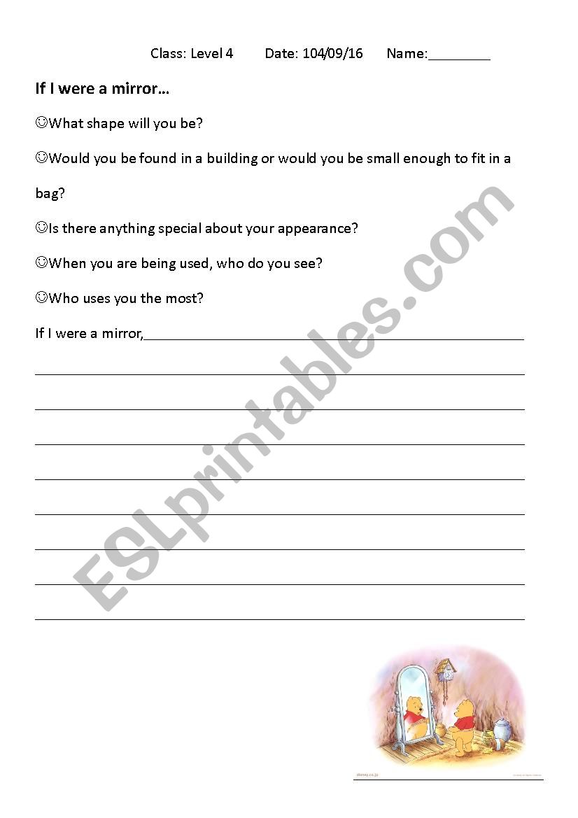 the mirror worksheet